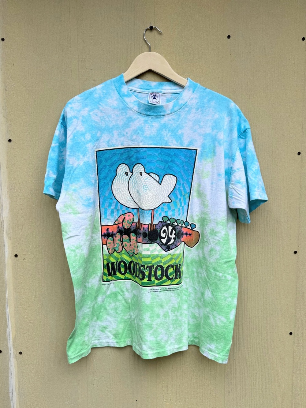 Vintage Woodstock 94 Peace Music Festival XL T Shirt USA Tie Dye Single Stitch
